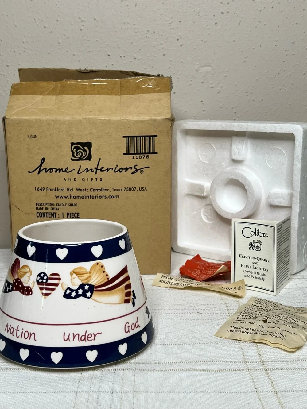 Home Interiors Jar Candle Topper/Shade 